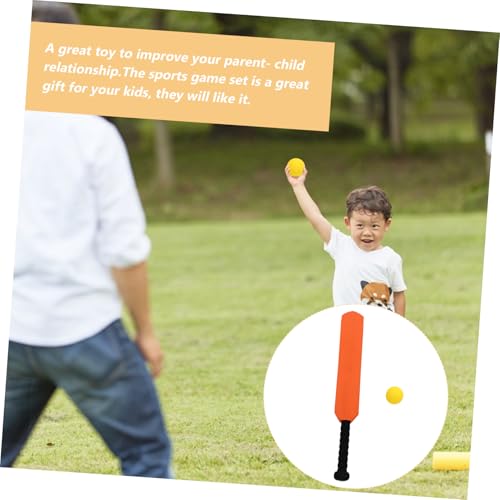 VICASKY Cricket Orange Leichtes Gartenspielzeug aus Erstklassigem Strapazierfähiges Wurfspiel für Draußen Tragbarer Cricket Spielball für Eltern für Innen und Außensport von VICASKY