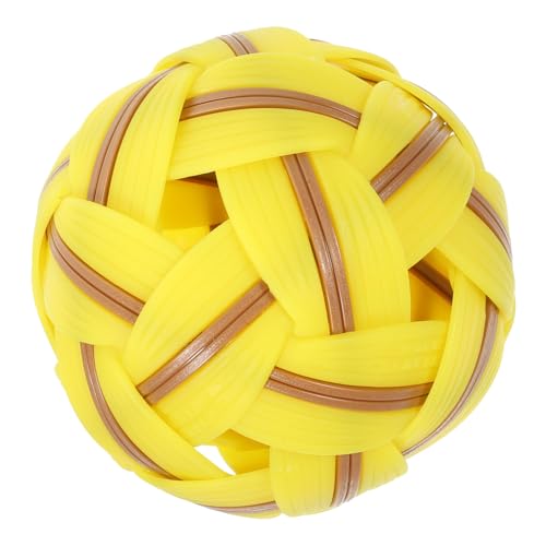 VICASKY Wiederverwendbarer Gewebter Fußball Aus Kunststoff Stilvolles Fußballspielzeug Für Draußen Für Jungen Und Mädchen Sicheres Material von VICASKY