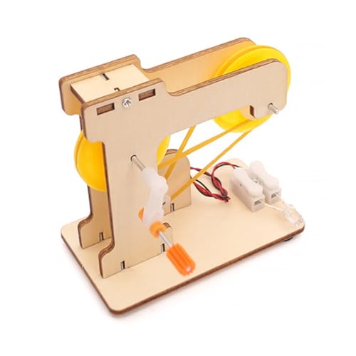 VICASKY DIY Handkurbel Generator Bausatz Lernspielzeug Experimentiermodell aus Langlebigem Umweltfreundlichem Material Einfache Montage Pädagogisches Wissenschaftsspielzeug für Kreative von VICASKY