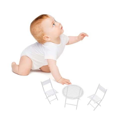 VICASKY DIY Puppenhaus Outdoor Tisch Stühle Haushalt Ornament für Basteln und Dekoration VICASKY DIY Puppenhaus Outdoor Tisch Stühle Haushalt Ornament für Basteln und Dekoration von VICASKY