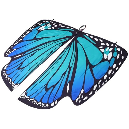 VICASKY Modischer Damen-sling-umhang Mit Tierflügeln Großem Schmetterlingsdruck Party-accessoire Cosplay-kostüm Mädchen Erwachsene Grün Fotoshooting- von VICASKY