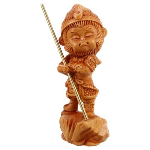 VICASKY Affenskulptur Handgemachte Wukong Figur Aus Holz Dekoratives Affenornament VICASKY Affenskulptur Handgemachte Wukong Figur Aus Holz Dekoratives Affenornament von VICASKY