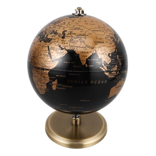 VICASKY Dekorative Globe Ball Schreibtischdekoration Für Zu Hause Schreibtischschmuck Weltkugel-Ornament Wechselkugeldekoration Desktop-weltkugel Globe Ball Ornament Golden Metall VICASKY Dekorative Globe Ball Schreibtischdekoration Für Zu Hause Schreibtischschmuck Weltkugel-Ornament Wechselkugeldekoration Desktop-weltkugel Globe Ball Ornament Golden Metall von VICASKY