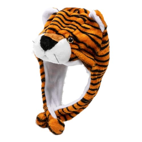VICASKY Dekorativer Tiger Kindermütze Plüsch Wintermütze Bequemer Tierhut für Jungen und Mädchen Kinderaccessoire Geschenkidee für Geburtstag und Festtag VICASKY Dekorativer Tiger Kindermütze Plüsch Wintermütze Bequemer Tierhut für Jungen und Mädchen Kinderaccessoire Geschenkidee für Geburtstag und Festtag von VICASKY