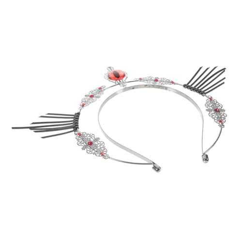 VICASKY Die Augapfelkrone Stirnband Halloween-Kopfschmuck Stirnbänder für Erwachsene Halloweenkostüm Cosplay Kostüm Kopfbedeckung Lolita-Haarband Plastik Schwarz VICASKY Die Augapfelkrone Stirnband Halloween-Kopfschmuck Stirnbänder für Erwachsene Halloweenkostüm Cosplay Kostüm Kopfbedeckung Lolita-Haarband Plastik Schwarz von VICASKY