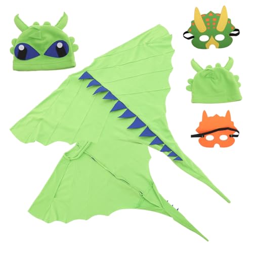 VICASKY Dinosaurier Kostüm mit Umhang und Maske Bequemes Halloween Cosplay Kostüm für Jahre für Party Rollenspiel und Alltag Auffälliges Verkleidungsspielzeug VICASKY Dinosaurier Kostüm mit Umhang und Maske Bequemes Halloween Cosplay Kostüm für Jahre für Party Rollenspiel und Alltag Auffälliges Verkleidungsspielzeug von VICASKY