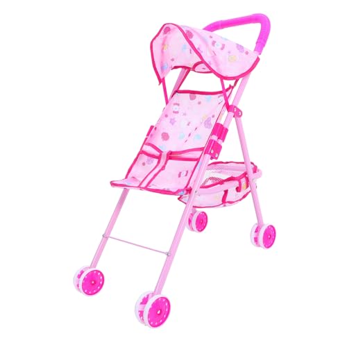 VICASKY Doll Stroller Toy für Simuliertes Puppenwagen Modell mit Großem Korb für Rollenspiele und Kreative Aktivitäten für Kleine Mädchen VICASKY Doll Stroller Toy für Simuliertes Puppenwagen Modell mit Großem Korb für Rollenspiele und Kreative Aktivitäten für Kleine Mädchen von VICASKY