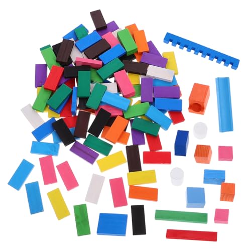 VICASKY Domino Set Für 120 Teile Dominosteine Für Kreative Spiele Und Lernaktivitäten Ideales Zubehör Für Die Frühkindliche Bildung Und Motorische Entwicklung von VICASKY