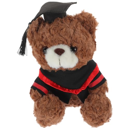 VICASKY Dr. Bärenpuppe Kleine Bärenpuppe Dekorativer Graduierungs-plüschbär Party Entzückendes Plüschbärenspielzeug Abschlussbärenpuppen Abschluss Stofftiere Abschluss Bär Pp Baumwolle von VICASKY