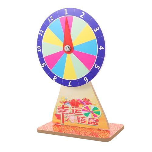 VICASKY Drehbares Party Spielrad mit Ständer DIY Spielrad für Preise Kompakt und Leicht Vielseitig für Familien Partyszenarien Reibungsloses Drehen Tragbar und Praktisch von VICASKY