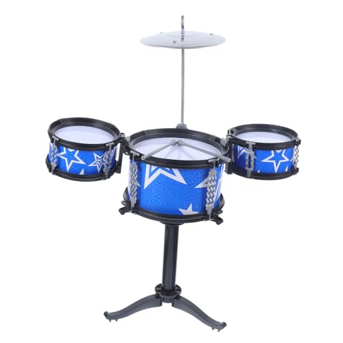 VICASKY Drum Set Toy Simulation Percussion Instrument für Blau mit Drumsticks Sicheres Material Fördert die Sensorische Entwicklung und Macht Musikspaß VICASKY Drum Set Toy Simulation Percussion Instrument für Blau mit Drumsticks Sicheres Material Fördert die Sensorische Entwicklung und Macht Musikspaß von VICASKY