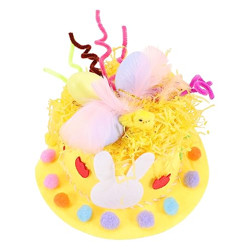 VICASKY Easter Bunny Hat DIY für Kindergarten Ostern Bastelmaterialien Osterparty Kreatives Bastelset mit Leichtem Praktischem Nichtgewebtem für Fantasievolle Kinderaktivitäten VICASKY Easter Bunny Hat DIY für Kindergarten Ostern Bastelmaterialien Osterparty Kreatives Bastelset mit Leichtem Praktischem Nichtgewebtem für Fantasievolle Kinderaktivitäten von VICASKY