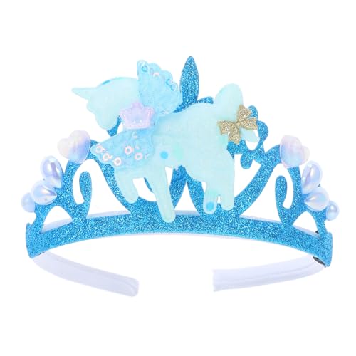 VICASKY Einhorn Krone Haarband für Mädchen Leichtes Party Zubehör für Prinzessinnen Geburtstagsfeiern Blau für Fotos und Events VICASKY Einhorn Krone Haarband für Mädchen Leichtes Party Zubehör für Prinzessinnen Geburtstagsfeiern Blau für Fotos und Events von VICASKY