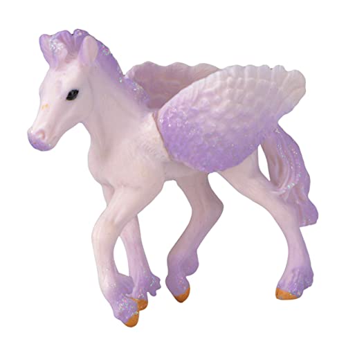 VICASKY Einhorn PVC-Tiere Babyspielzeug tierisches Kind Tierspielzeugkind Mini -Tierfiguren Kleintierspielzeug Tiere Kid Figury Toy Tierfiguren für Tiermodell Weiß von VICASKY