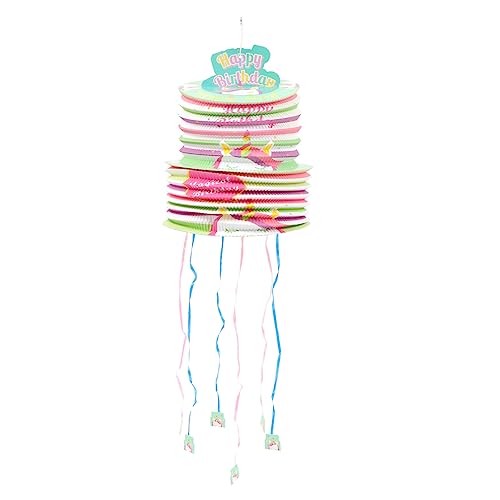 VICASKY Einhorn Piñata Traditionelles Partyspielzeug Gefüllt mit Süßigkeiten für Kindergeburtstage Festlichkeiten und Partys Lustiges Design für Unvergessliche von VICASKY