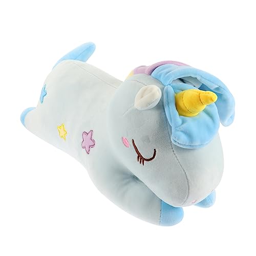 VICASKY Einhorn Puppe Für Kinderspielzeug Bettkissen Babypuppen Puppen Queen Size Kissen Kindertier Einhorn Puppe Daunen Baumwolle Blau VICASKY Einhorn Puppe Für Kinderspielzeug Bettkissen Babypuppen Puppen Queen Size Kissen Kindertier Einhorn Puppe Daunen Baumwolle Blau von VICASKY