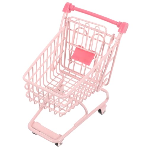 VICASKY Einkaufswagen Aufbewahrungskoffer Puppen Aufbewahrungsnetz Wohnaccessoires Mini Trolley Wagen Einkaufstasche Mini Spiel Lebensmittelwagen Schmaler Aufbewahrungswagen Mini von VICASKY