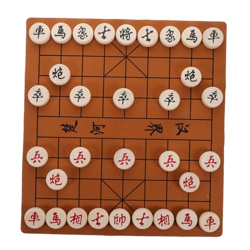 VICASKY Einzigartiges Chinesisches Holz schachspiel mit Großem Brett und Figuren Tragbares Familienspiel für Anfänger Fördert Strategisches Denken und Spielerisches Lernen Unterwegs VICASKY Einzigartiges Chinesisches Holz schachspiel mit Großem Brett und Figuren Tragbares Familienspiel für Anfänger Fördert Strategisches Denken und Spielerisches Lernen Unterwegs von VICASKY