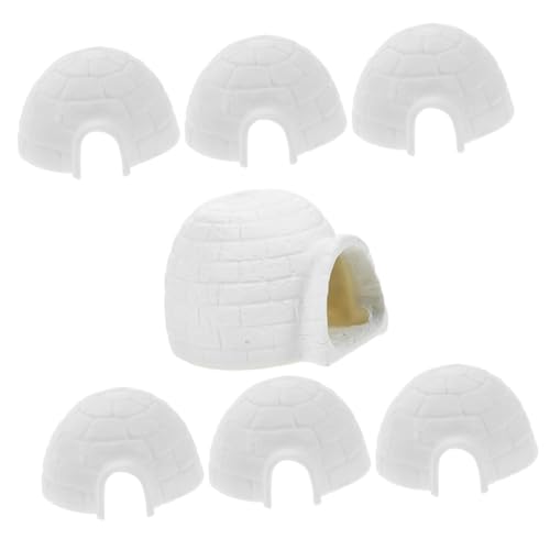 VICASKY Eishausfiguren für kinderspielzeug weinachtendecor Kleinkinder Gefühlt spielzeuge Eishaus-Fotoornament dekoratives Eishausmodell Plastik Weiß VICASKY Eishausfiguren für kinderspielzeug weinachtendecor Kleinkinder Gefühlt spielzeuge Eishaus-Fotoornament dekoratives Eishausmodell Plastik Weiß von VICASKY