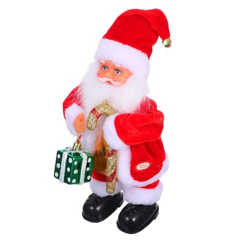 VICASKY Elektrische Weihnachtsmann-Figur mit Beweglichen Teilen und Musik Interaktives für Kleine Santa Puppe als Festliche Weihnachtsdeko und Partygeschenk VICASKY Elektrische Weihnachtsmann-Figur mit Beweglichen Teilen und Musik Interaktives für Kleine Santa Puppe als Festliche Weihnachtsdeko und Partygeschenk von VICASKY