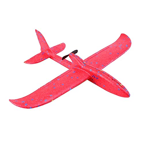 VICASKY Elektrisches Schaumstoffflugzeug Handwurf Segelflugzeug Rot Motorbetriebenes Flugzeug mit Realistischer Flugfunktion für Verbessert Hand Auge Koordination für Outdoor Spiel und von VICASKY