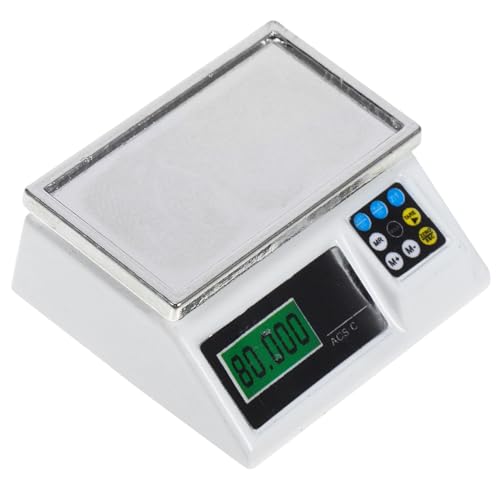 VICASKY Elektronische Miniaturwaage Körperwaage Spielzeug Miniaturmaßstab Schmücken Mini-puppenhauswaage Zuhause Schmücken Ornament Im Mini-maßstab Mini-hauswaage Mini Waage Eisen Weiß VICASKY Elektronische Miniaturwaage Körperwaage Spielzeug Miniaturmaßstab Schmücken Mini-puppenhauswaage Zuhause Schmücken Ornament Im Mini-maßstab Mini-hauswaage Mini Waage Eisen Weiß von VICASKY