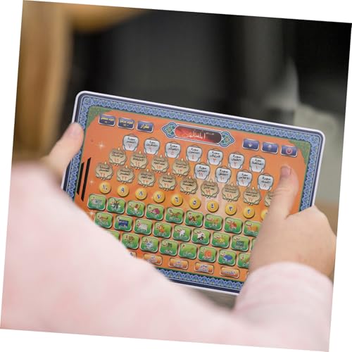 VICASKY Elektronisches Arabisch Lerntablet für Tragbar mit Aa Batterien Interaktives Alphabet und Wortspielzeug Muslimisches Koran Lernspielzeug für Frühkindliche Entwicklung und von VICASKY