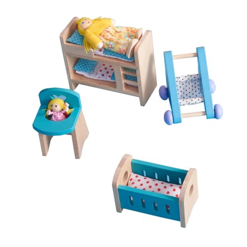 VICASKY Spielhaus-Spielzeug Möbelset Aus Holz Für Jungen Und Mädchen 11 cm Mini-größe Räumliches Denken Entwicklung Der Feinmotorik VICASKY Spielhaus-Spielzeug Möbelset Aus Holz Für Jungen Und Mädchen 11 cm Mini-größe Räumliches Denken Entwicklung Der Feinmotorik von VICASKY