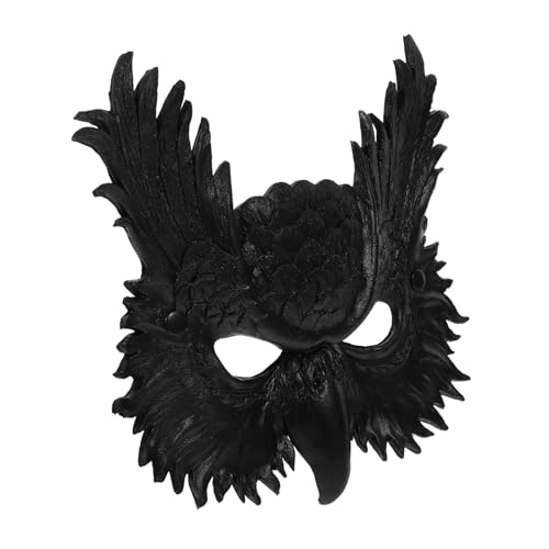 VICASKY Eulenmaske Cosplay Zubehör für Halloween und Karneval Realistische PU Maske mit Verstellbarem Gummiband für Kostümveranstaltungen und von VICASKY