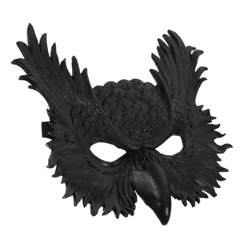 VICASKY Eulenmaske für Halloween Mysteriöses Design Verstellbares Gummiband Atmungsaktiv und Langlebig für Karneval Maskenball und Cosplay Hervorragende Sichtbarkeit von VICASKY