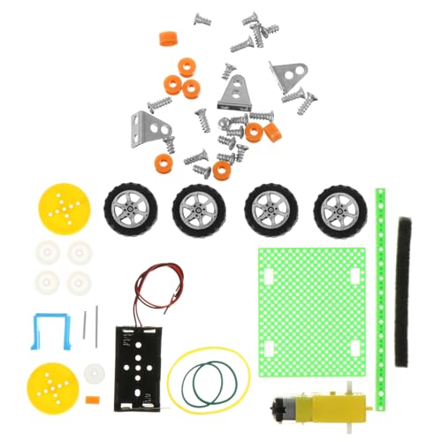VICASKY Experimentiergeräte Kreatives DIY Elektrischer Besenroboter Roboter für Glockenspiel DIY Lernspielzeug Kehrroboter Roboter Plastik Green von VICASKY