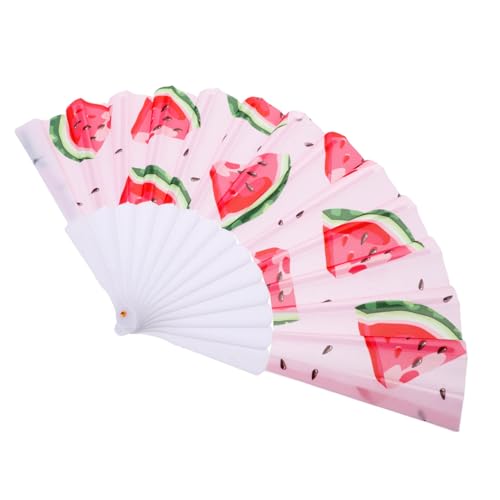 VICASKY Faltbarer Handfächer Wassermelonen Design aus Oxford Tragbarer Sommerfan für Hochzeiten Partys Reisen und Bürogebrauch für Männer Frauen VICASKY Faltbarer Handfächer Wassermelonen Design aus Oxford Tragbarer Sommerfan für Hochzeiten Partys Reisen und Bürogebrauch für Männer Frauen von VICASKY