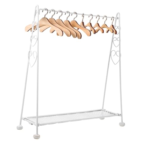 VICASKY Faltbarer Puppenhaus Kleiderständer Mit Und Holzkleiderbügel 11 Teiliges Set Aus Weißem Für Puppen Und Spielzeugaccessoires VICASKY Faltbarer Puppenhaus Kleiderständer Mit Und Holzkleiderbügel 11 Teiliges Set Aus Weißem Für Puppen Und Spielzeugaccessoires von VICASKY