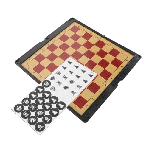 VICASKY Faltbares Magnetisches Reiseschach Set Tragbares Schachbrett Kompakt Leicht für Familie Freizeit Spielspaß von VICASKY