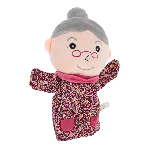 VICASKY Familie Handpuppe Puppen kinderpuppe Rollenspiele kinderdecken Play Mini- -Plüschtier kinderspielzeug Lernspielzeug für ab 3 Jahren Handpuppen Stoff rot von VICASKY