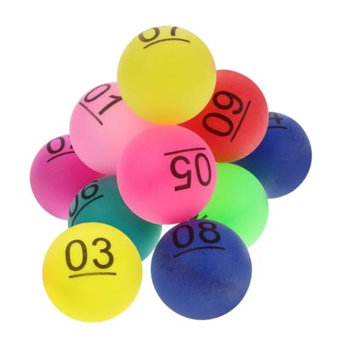 VICASKY Plastikbälle Mit Den Zahlen 01-20 Für Die Spieleabend-tombola Und Familienaktivitäten von VICASKY