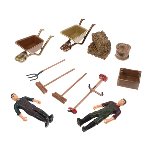 VICASKY Farmspielzeug mit Realistischen Bauernhof Modellen Langlebige Spielzeuge für Kreative Rollenspiele Detailgetreue Bauernhof Dekoration für Kinderzimmer und Puppenhaus von VICASKY