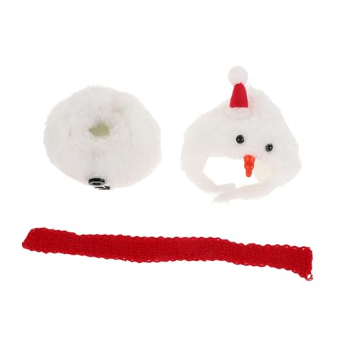 VICASKY Festliche Schneemann Puppenbekleidung Set mit Mütze und Schal Kreative Weihnachtsdekoration für Stehende und Sitzende Puppen Vielseitiges Ornament für Festliche Szenen von VICASKY