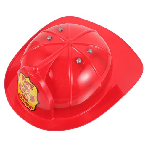 VICASKY Feuerwehrmann Helm Cosplay Feuerwehr Chef Hut Feuerwehrmann Kostü Zubehör Für Jungen Und ädchen Ideal Für Rollenspiele Und Kostümpartys von VICASKY