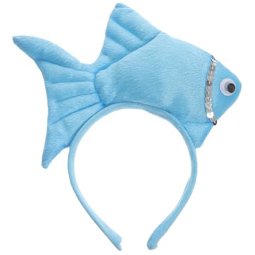 VICASKY Fisch KostüM Regenbogenfisch Regenbogen Haarreif Erwachsene FischkostüM Crab Hat Costume Accessories Halloween Hut Christmas Hairband Erwachsener Ohrringe Fische Tierische von VICASKY