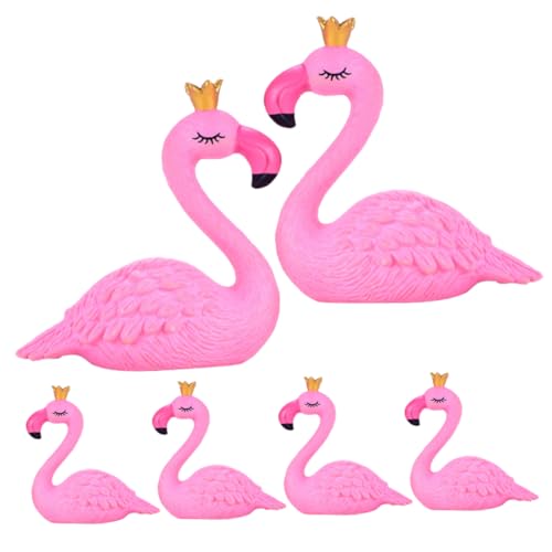 VICASKY 6er-Pack Mini-Flamingo-Figuren Aus PVC-Material Garten-miniaturtiere Landschaftsornamente Für Die Inneneinrichtung VICASKY 6er-Pack Mini-Flamingo-Figuren Aus PVC-Material Garten-miniaturtiere Landschaftsornamente Für Die Inneneinrichtung von VICASKY