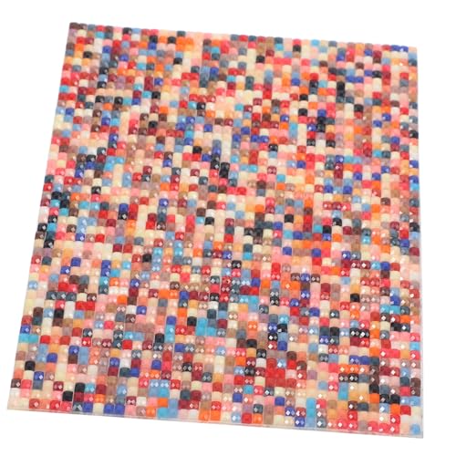VICASKY Mini Badezimmer Wandaufkleber Puppenhaus Mosaik Fliesen Tapete Peel and Stick Badezimmer von VICASKY
