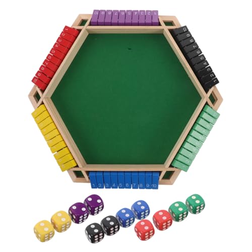 VICASKY 6-seitiger Spieltisch Interaktives Trinkspiel Mahjong-Topper Automatische Getränke-tischdecke Für Weihnachtsfeiern von VICASKY