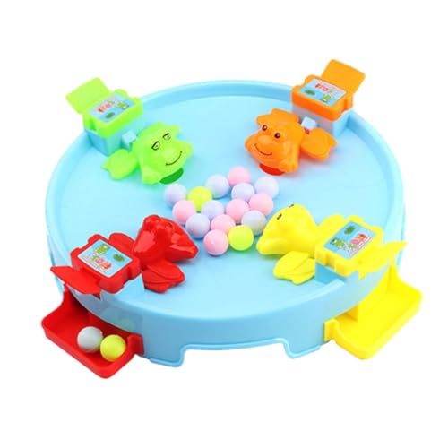VICASKY Frosch Fütterungsspiel Lernspielzeug Bunte Perlen Essspiel Eltern Junge Mädchen Interaktion Tischspielzeug Kunststoff Mehrspieler Geeignet Zufällige Farbe Zufällige Farbe von VICASKY