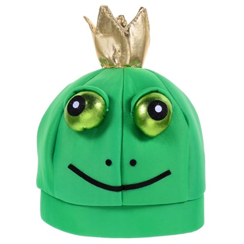 VICASKY Frosch Kostüm Hut Unisex Tier Cosplay Vollkopf Haube für Halloween Karneval Party Fotorequisite Verkleidung Bühnenauftritt von VICASKY