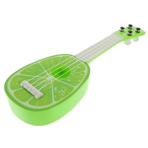 VICASKY Frucht Ukulele Kinderspielzeug Mini Gitarre Musikinstrumente Mini Gitarren Für Musikspielzeug Ukulele Musikinstrument Anfängerinstrument Grünes Abs von VICASKY