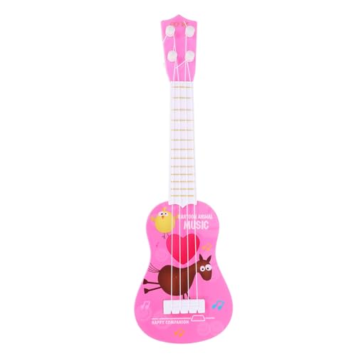 VICASKY Frühpädagogisches Ukulele Mini Gitarre Lerninstrument Leicht Tragbar Robustes Kunststoffspielzeug für Kindergarten und Bühnenauftritte von VICASKY