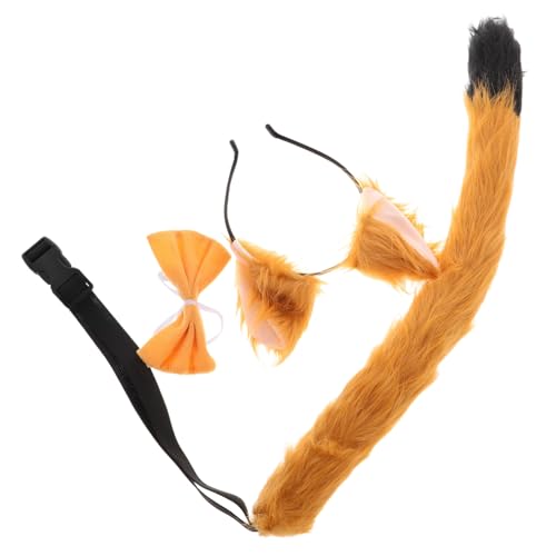 VICASKY Fuchsohren Stirnband Set Kunstpelz Ohren Kostüm Zubehör für Halloween Cosplay Mottoparty Robust und Wiederverwendbar VICASKY Fuchsohren Stirnband Set Kunstpelz Ohren Kostüm Zubehör für Halloween Cosplay Mottoparty Robust und Wiederverwendbar von VICASKY