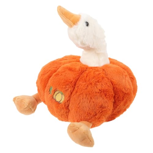 VICASKY Gefüllte Kürbis Ente Stofftier Bequeme Kuschelpuppe für Sofa und Bett Vielseitig Einsetzbar Kissen Entzückendes Design für Wohnzimmer und Schlafzimmer VICASKY Gefüllte Kürbis Ente Stofftier Bequeme Kuschelpuppe für Sofa und Bett Vielseitig Einsetzbar Kissen Entzückendes Design für Wohnzimmer und Schlafzimmer von VICASKY