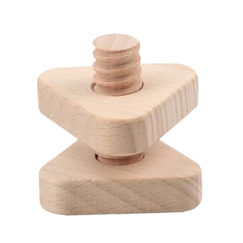 VICASKY Geometrieanpassungsblöcke Holzschraubenspielzeug Streichholzschraube Schraubenspiel Kinderspielzeug Zum Schrauben Aus Holzschrauben Hölzern von VICASKY